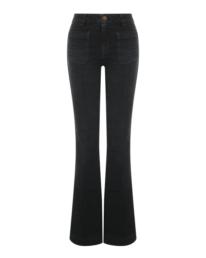 Delphine Knit Denim Sweatshirt main image 0